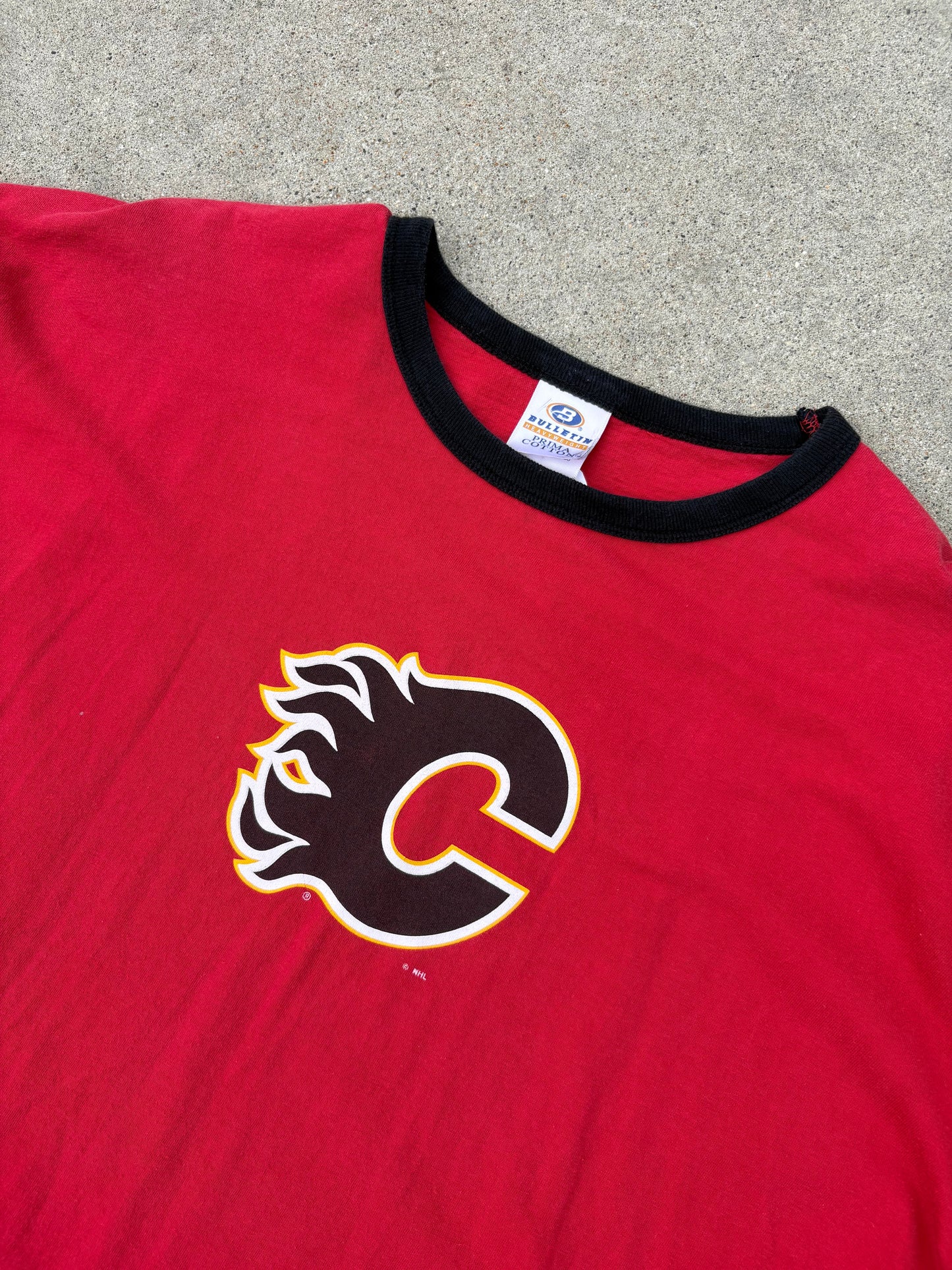 Calgary Flames Ringer Tee