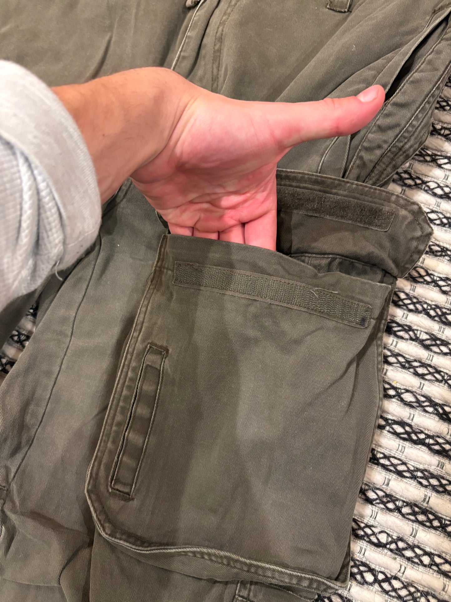 Army Cargo Wide Leg Pants