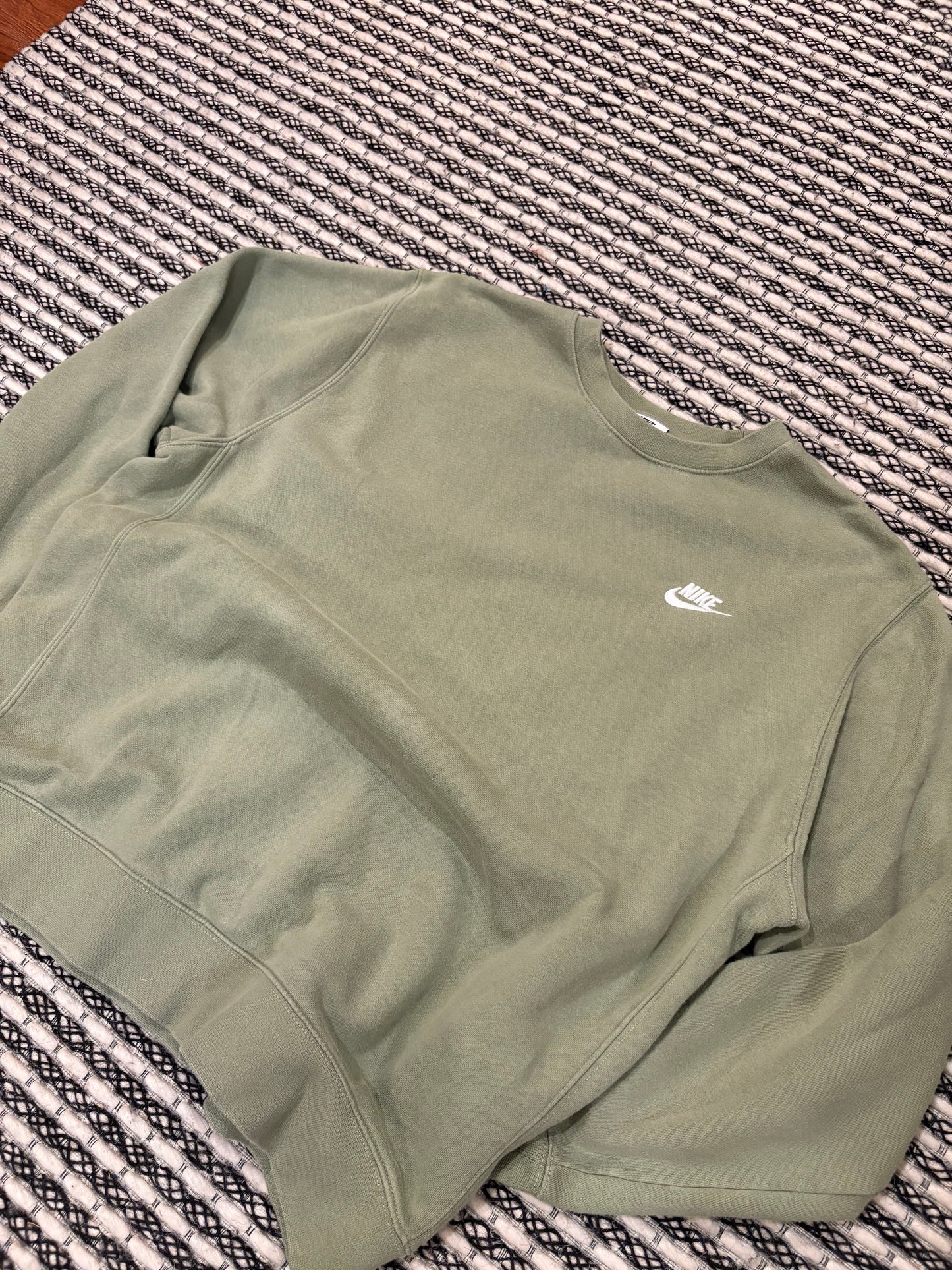 Olive Green Nike Crewneck