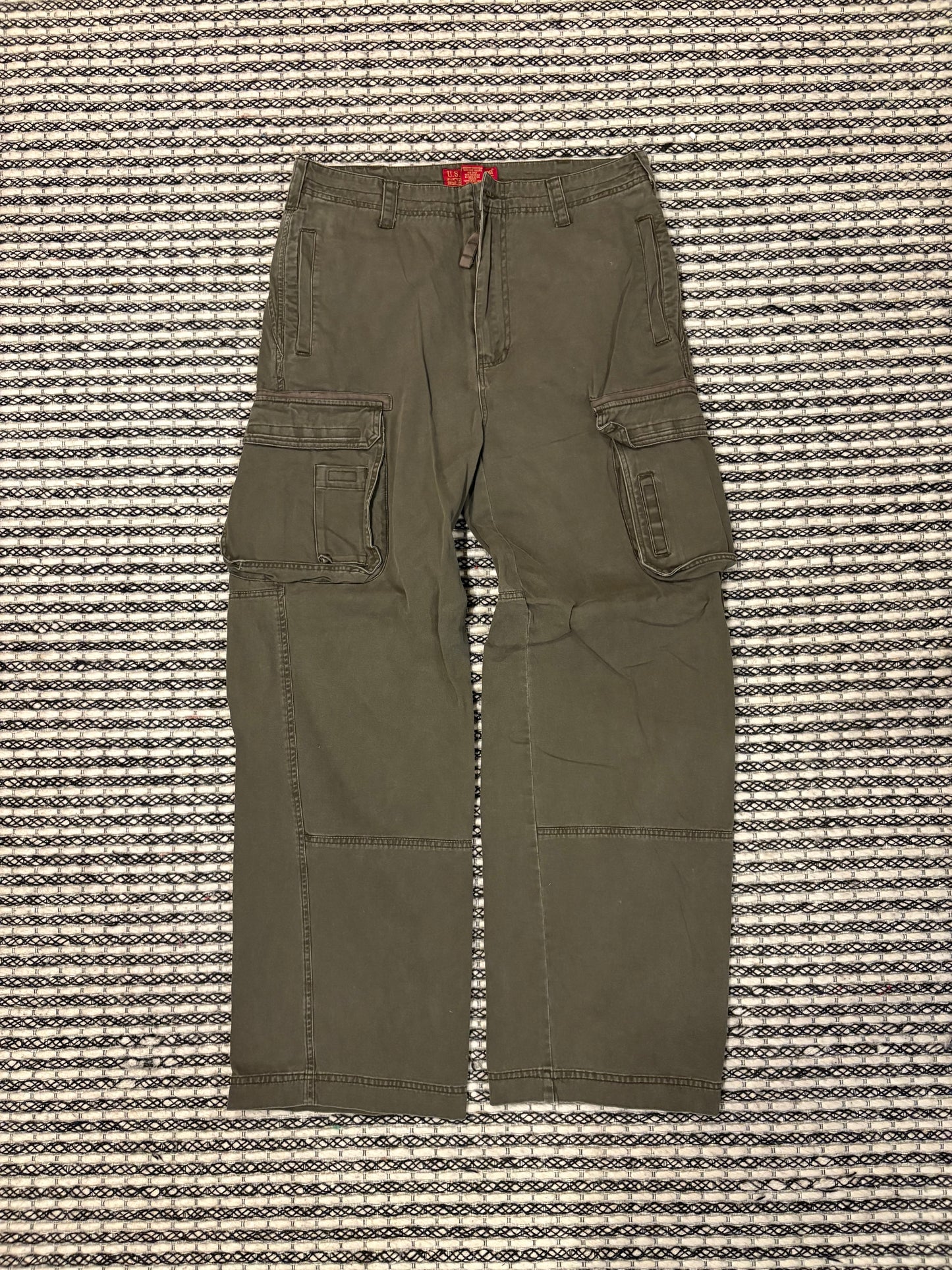 Army Cargo Wide Leg Pants