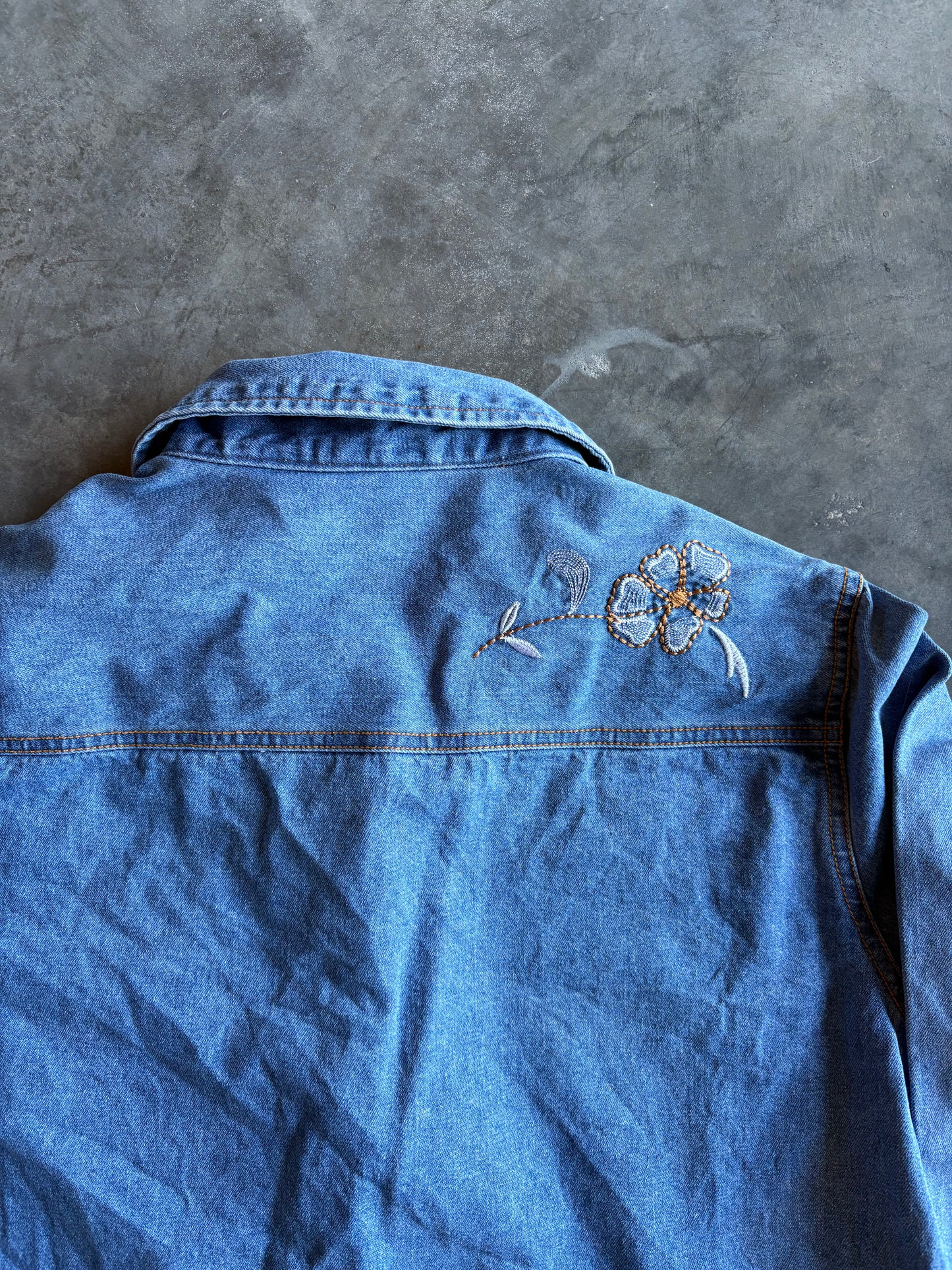 Ladies Denim Embroidered Jacket