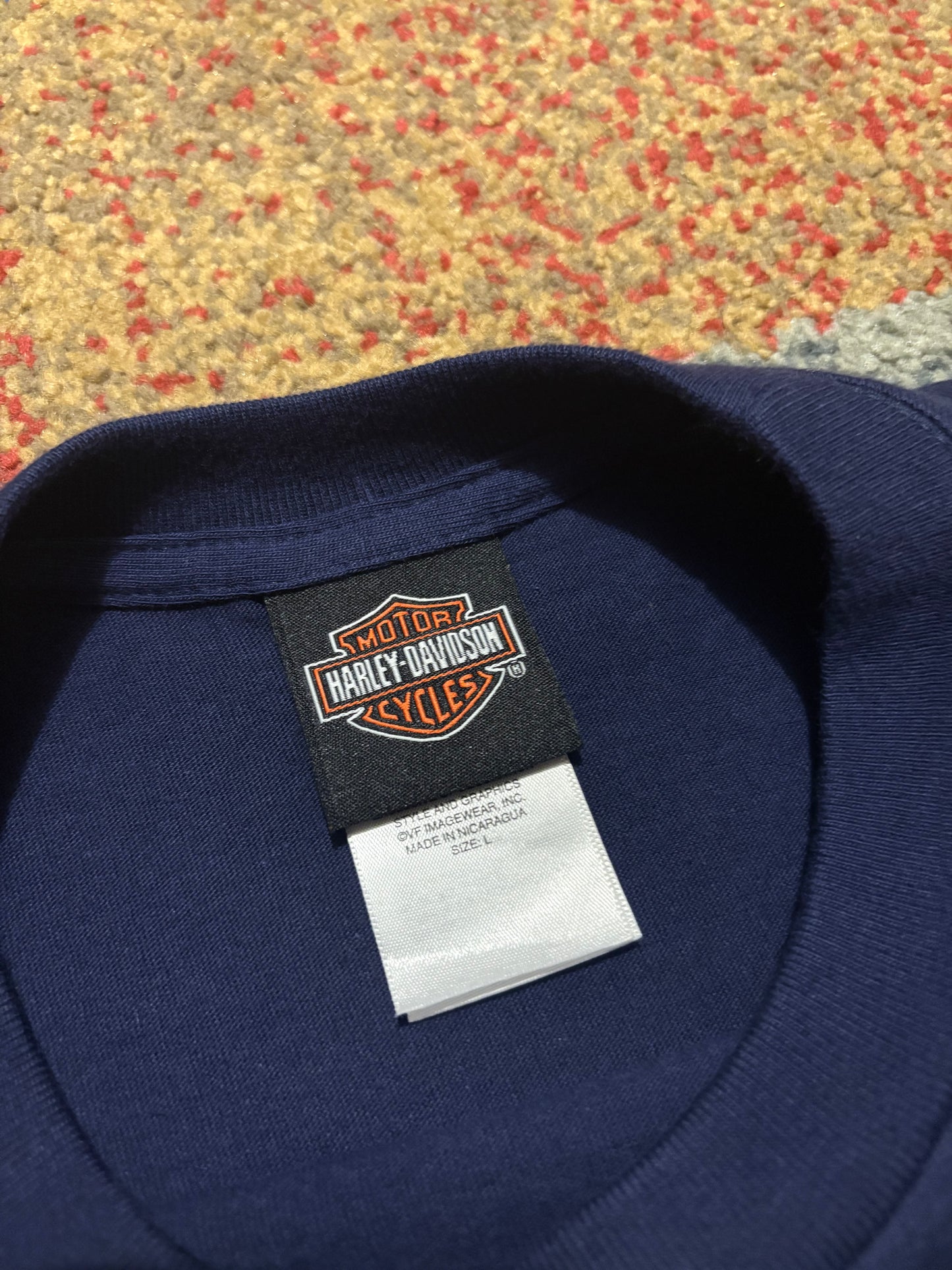2011 Blue Harley Davidson Tee