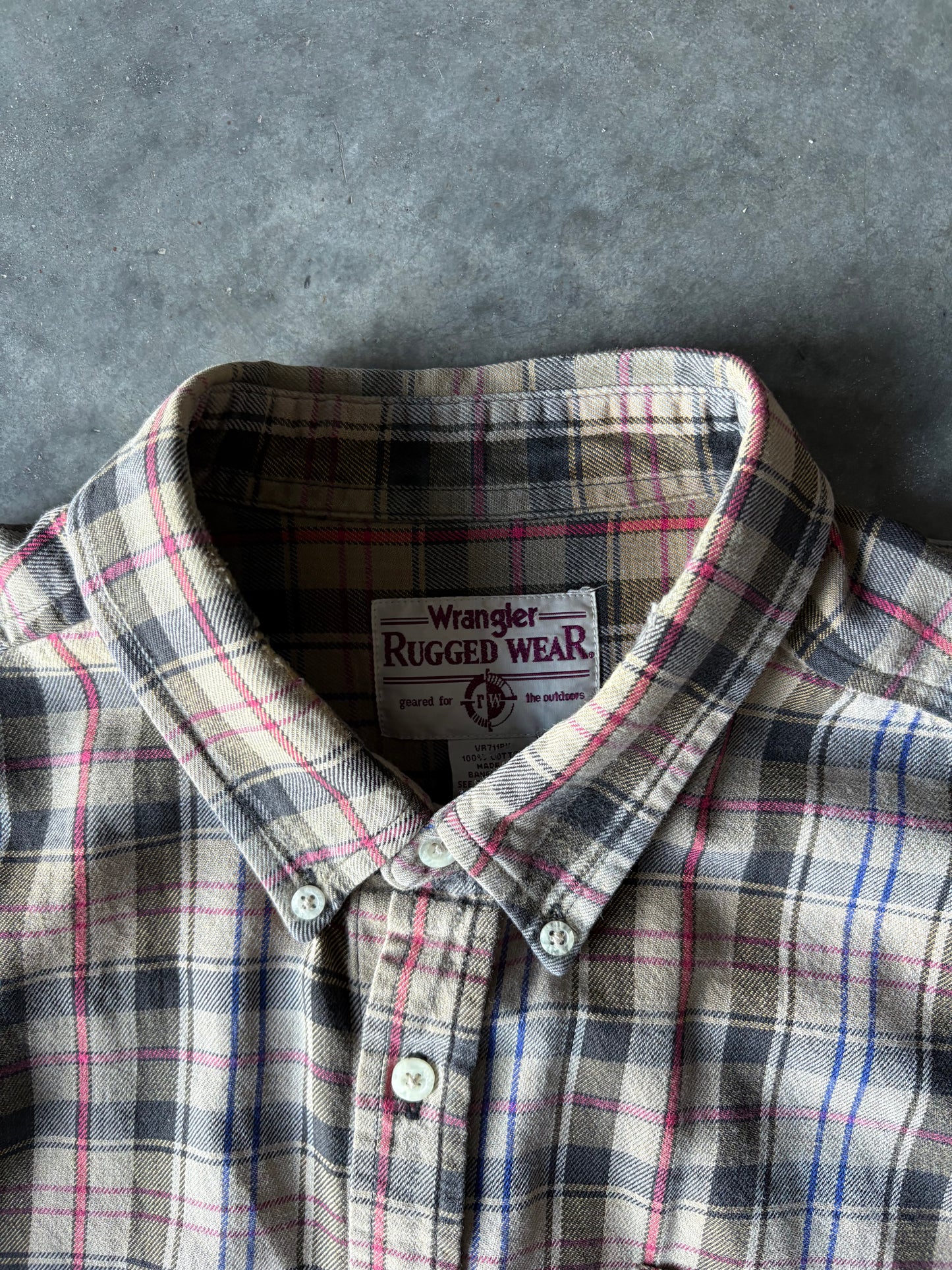Wrangler Crop Long Sleeve Button Up