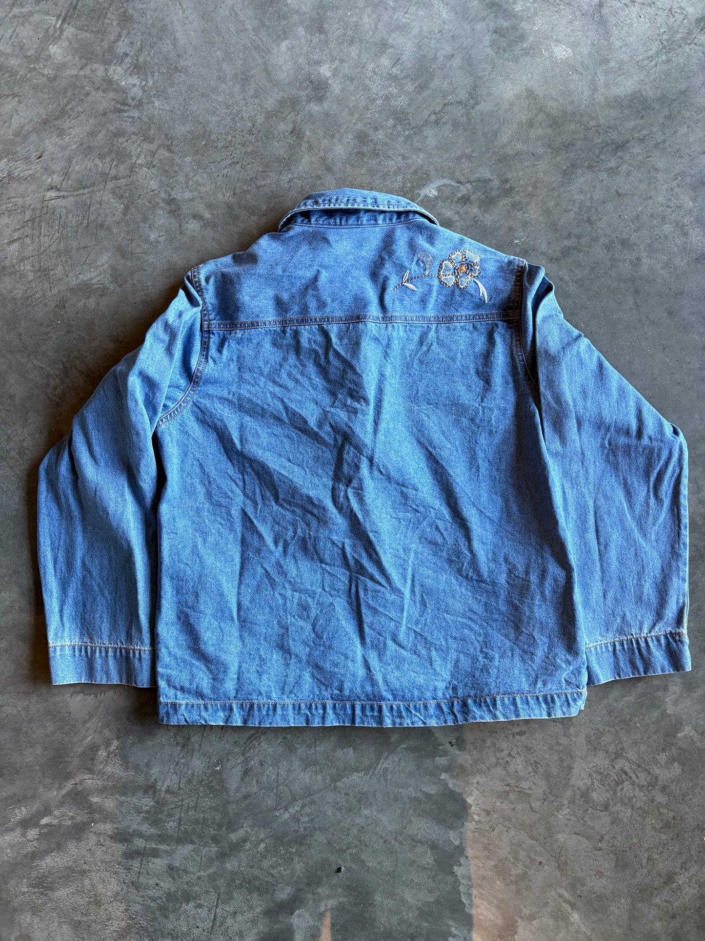 Ladies Denim Embroidered Jacket