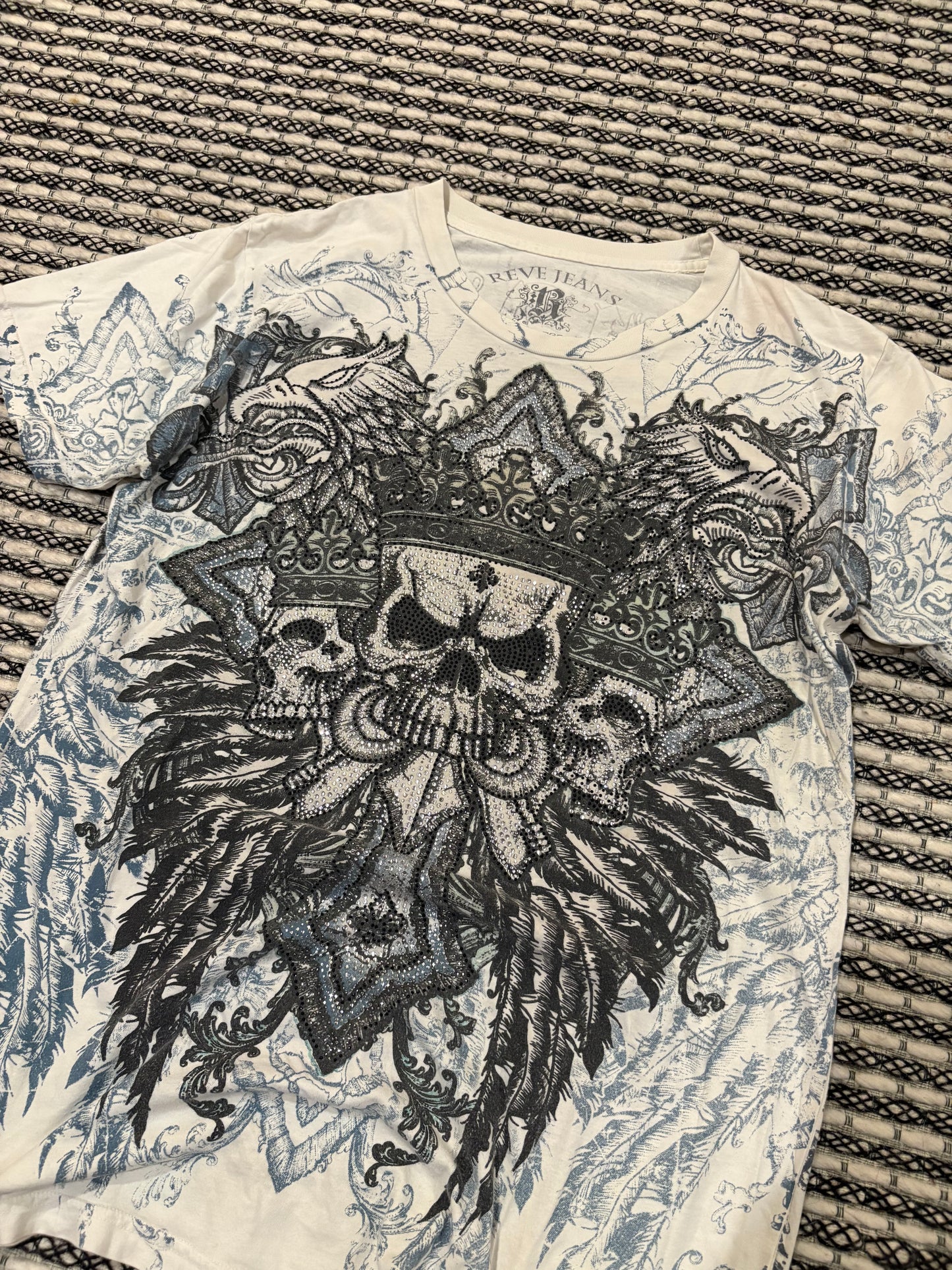 Vintage Rhinestone Skull Tee