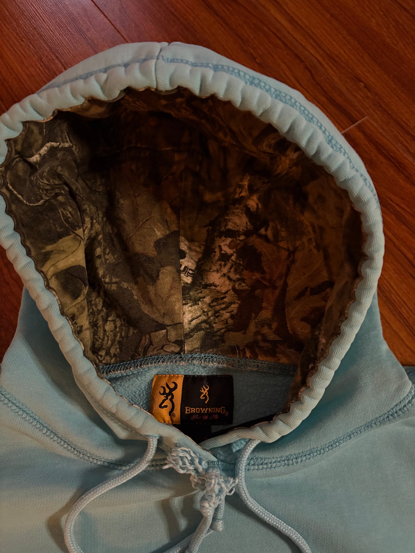Faded Blue Browning Hoodie
