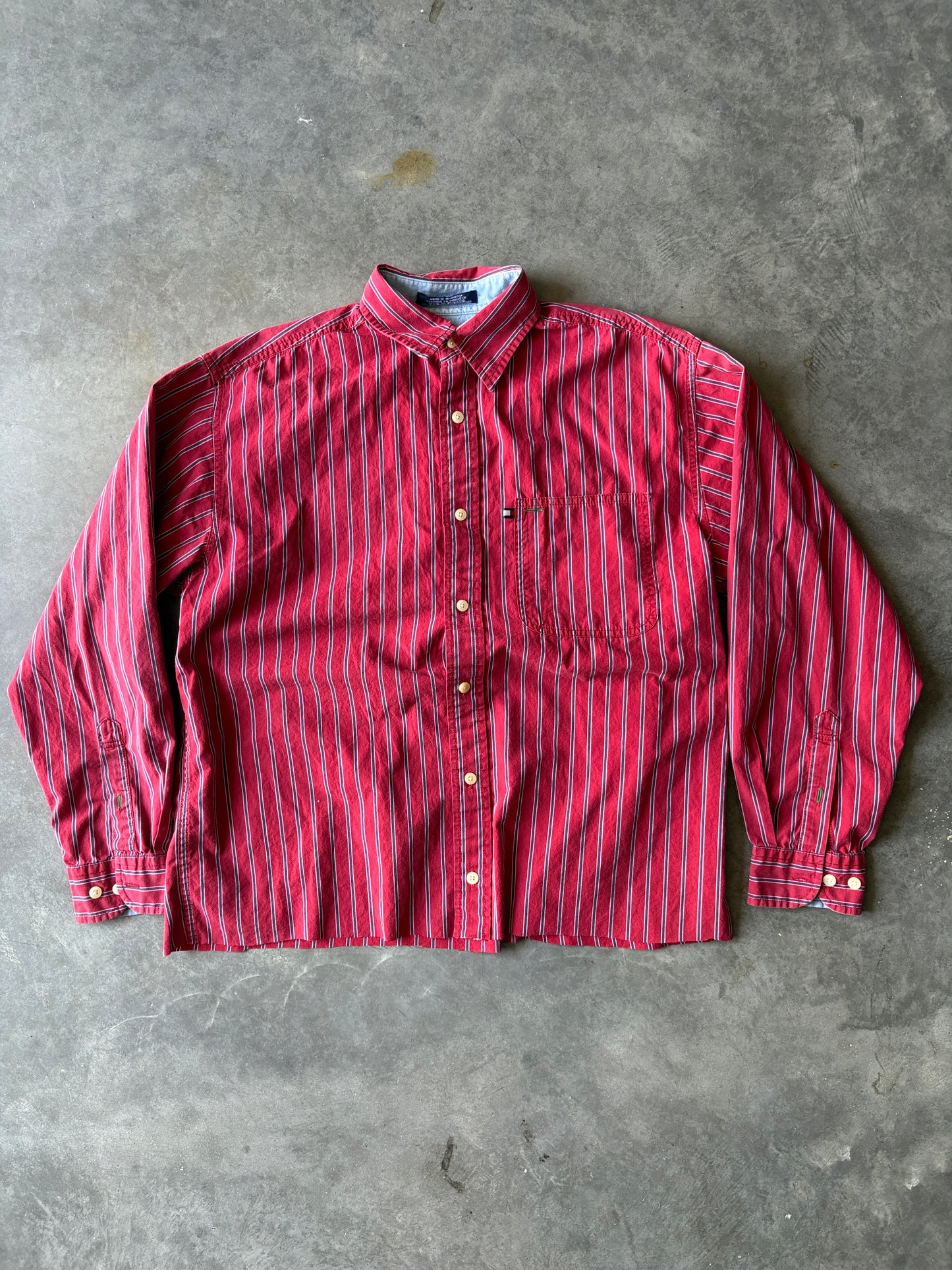Tommy Hilfiger Crop Long Sleeve Button Up