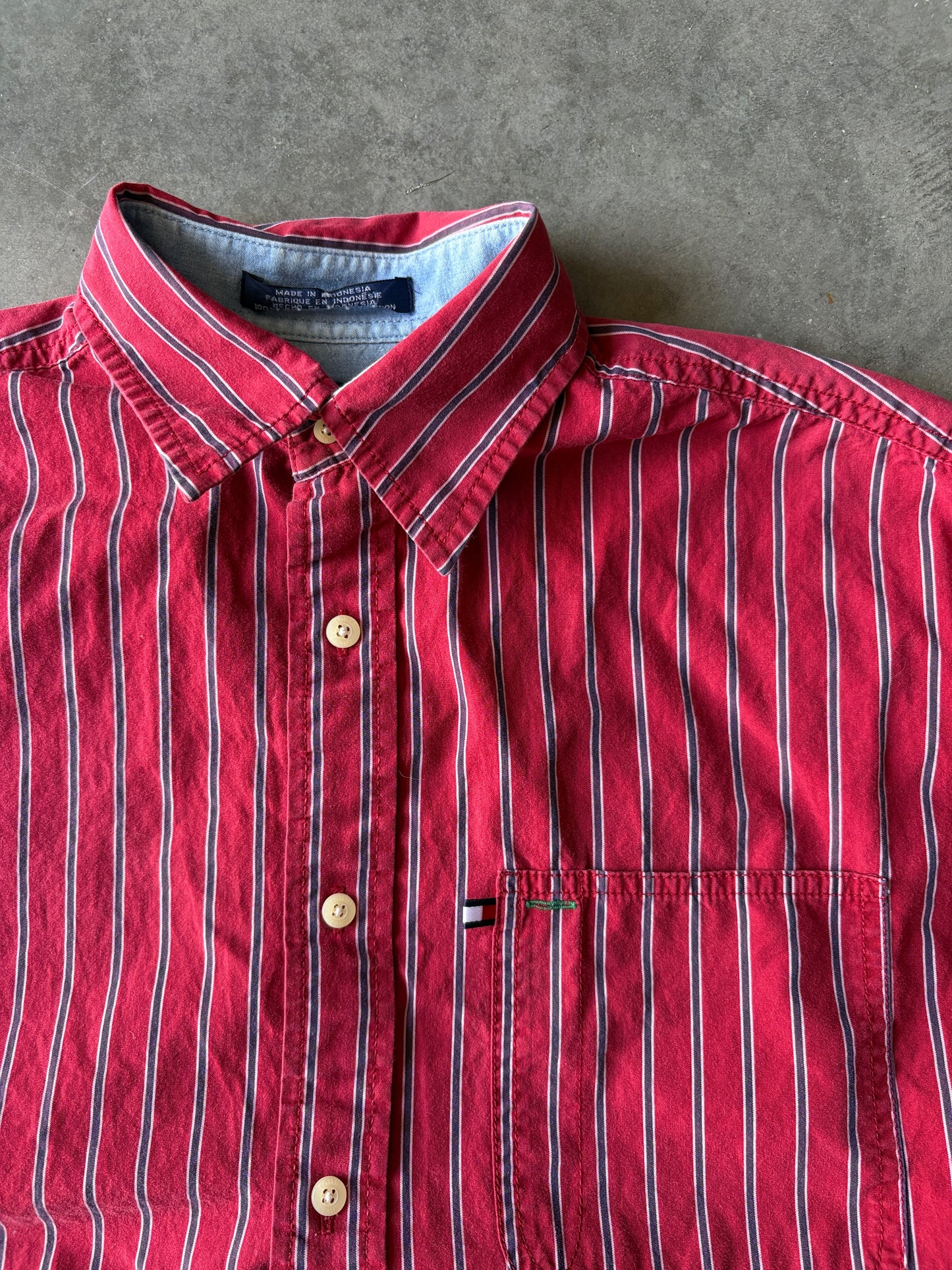 Tommy Hilfiger Crop Long Sleeve Button Up