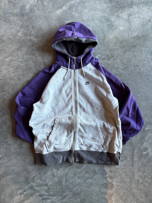 00s Purple Nike Zip Up Hoodie