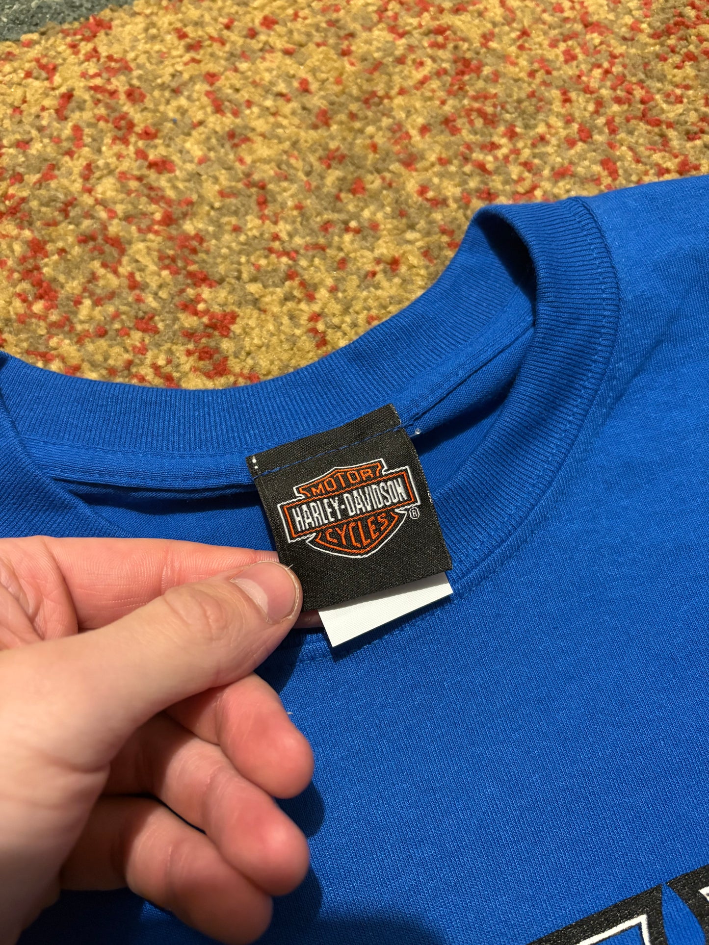 Blue Harley Davidson Tee