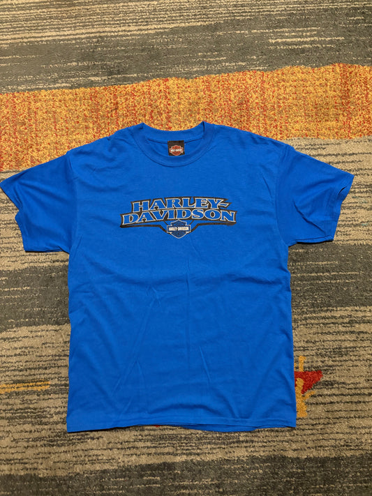 Blue Harley Davidson Tee
