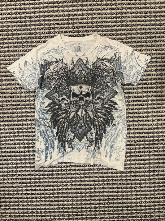 Vintage Rhinestone Skull Tee