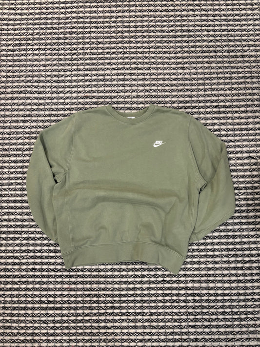 Olive Green Nike Crewneck
