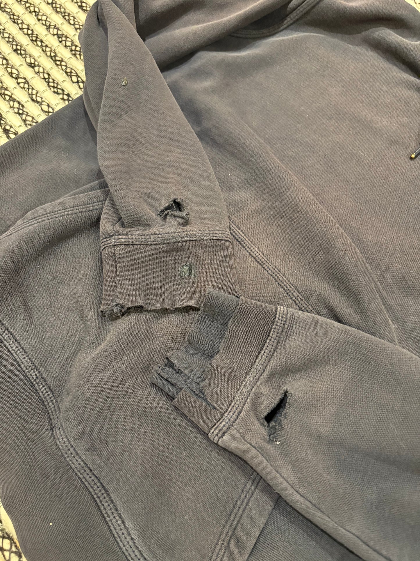 Vintage Navy Distressed Nike Hoodie