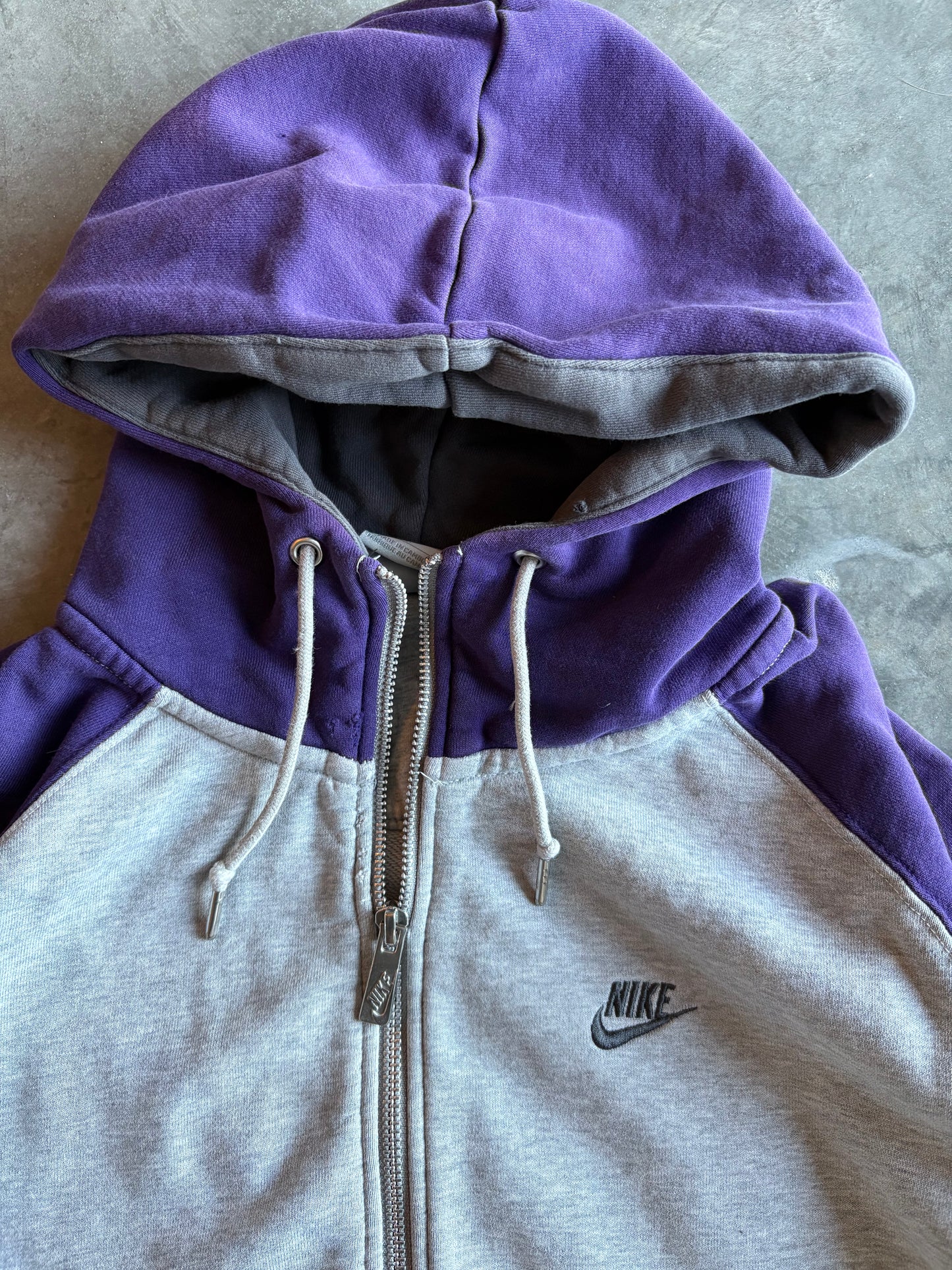 00s Purple Nike Zip Up Hoodie