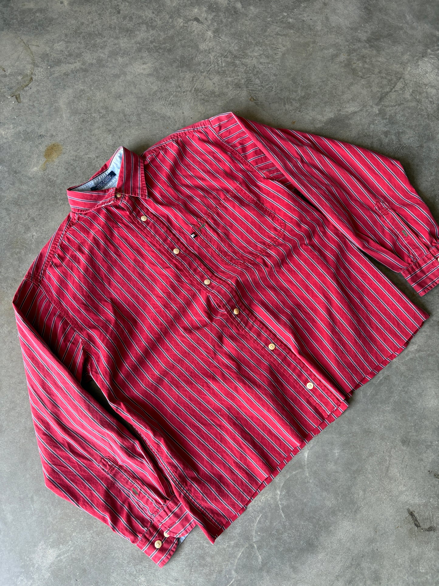 Tommy Hilfiger Crop Long Sleeve Button Up