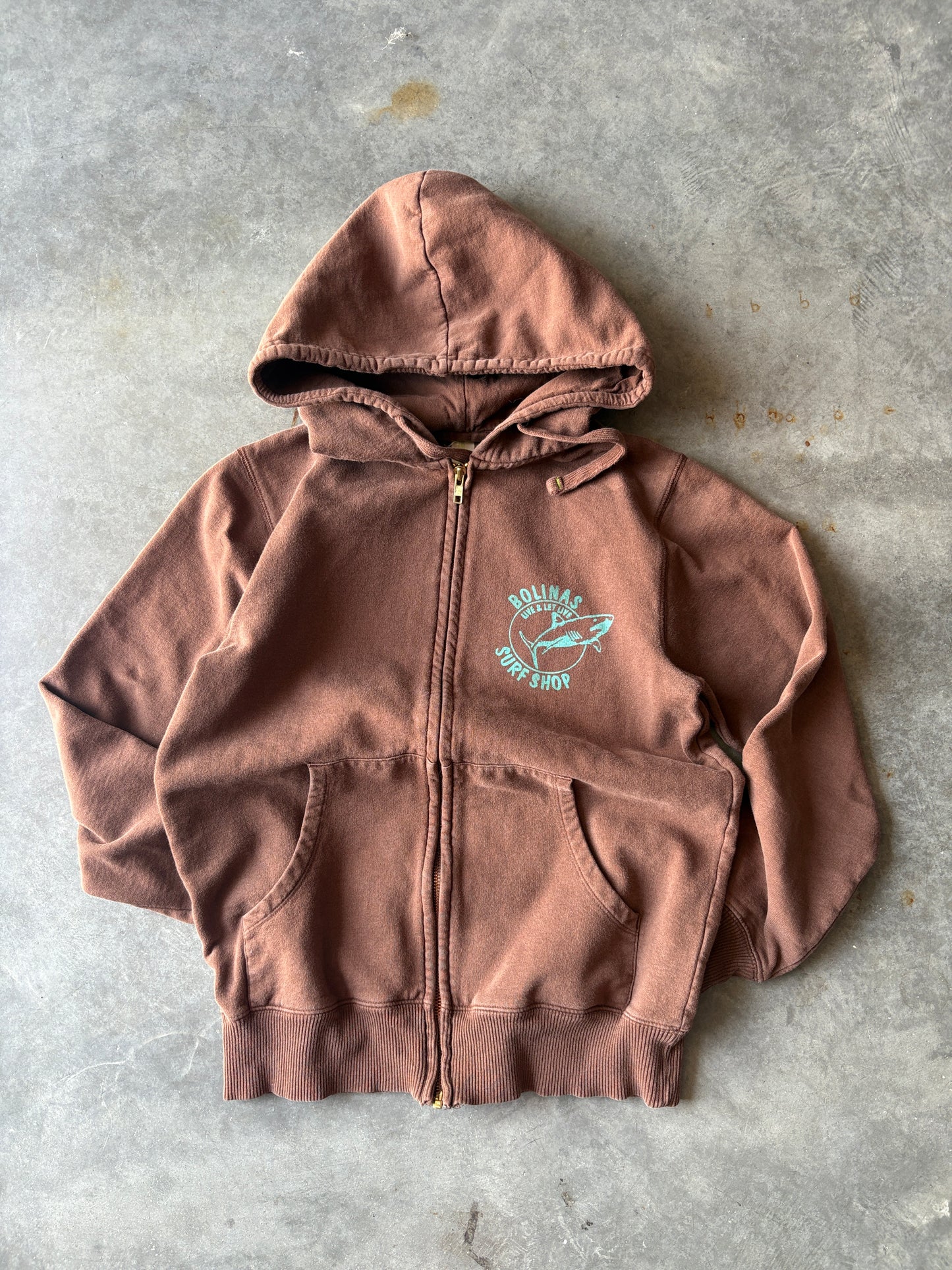 Brown Surf Zip Up