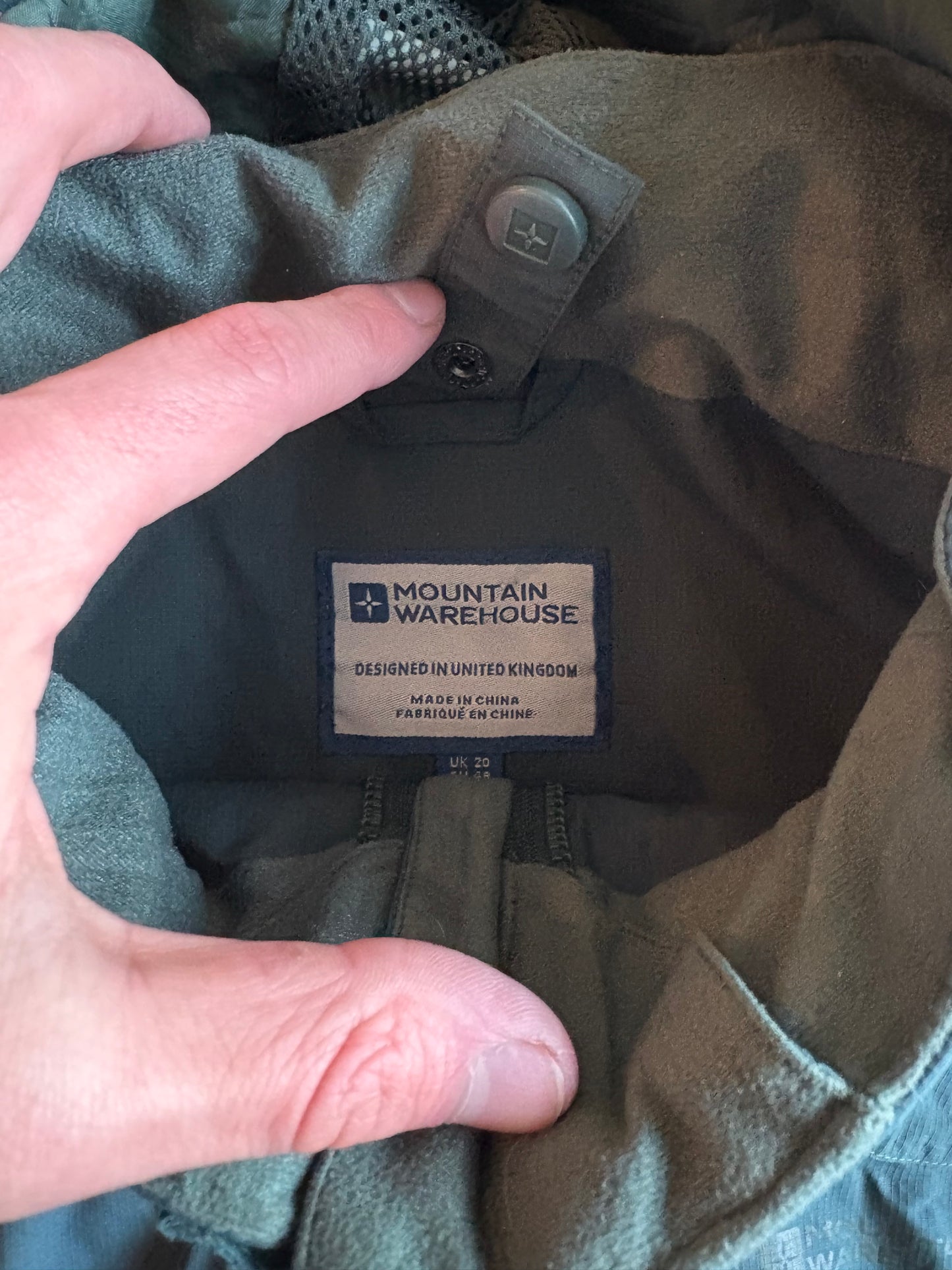 Mountain Warehouse Green Rain Jacket