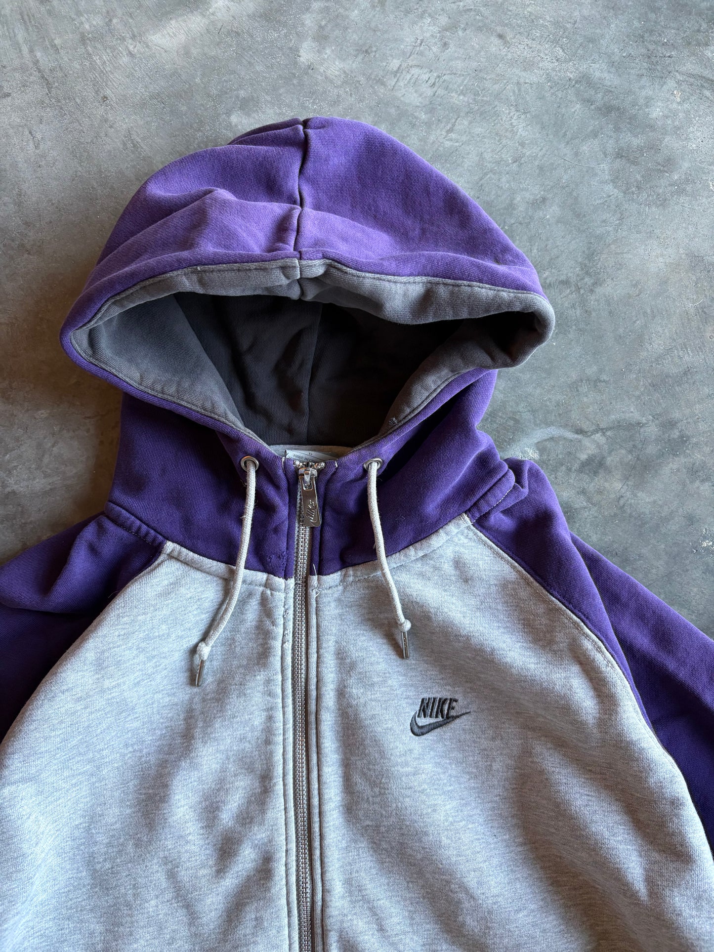 00s Purple Nike Zip Up Hoodie
