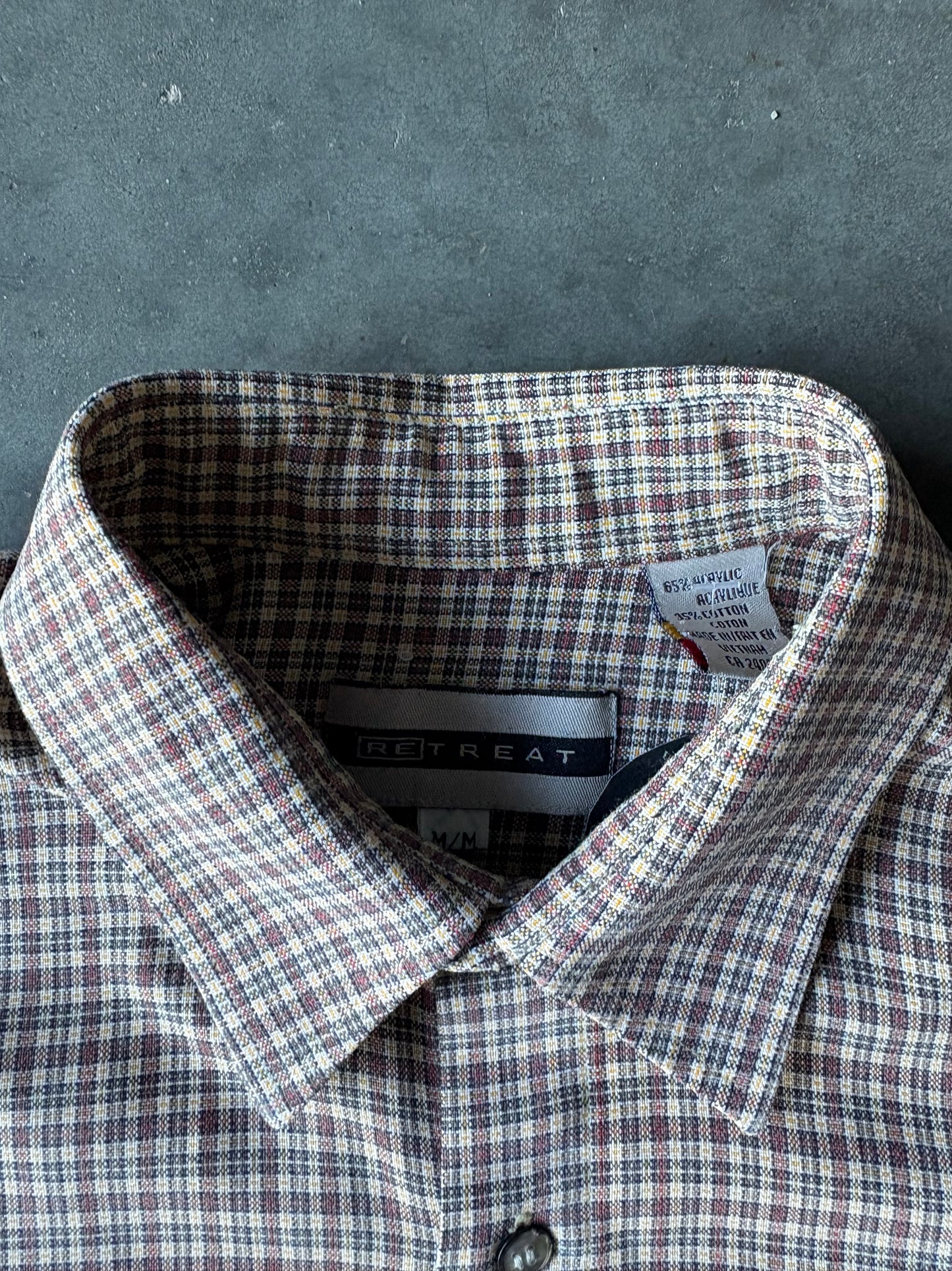 Retreat Crop Long Sleeve Button Up