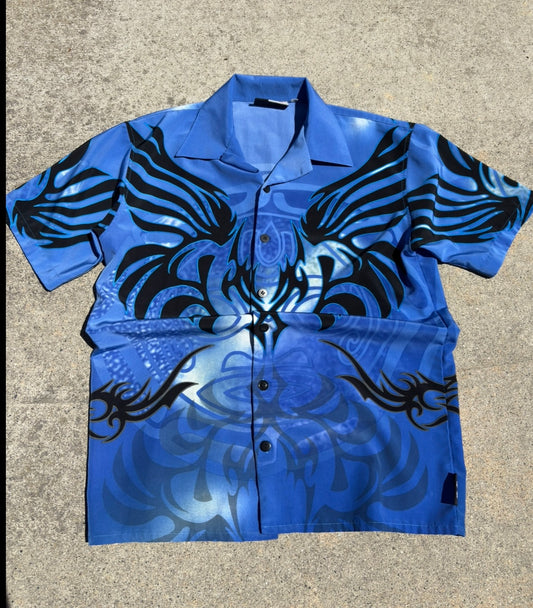 y2k Bowling Button Up