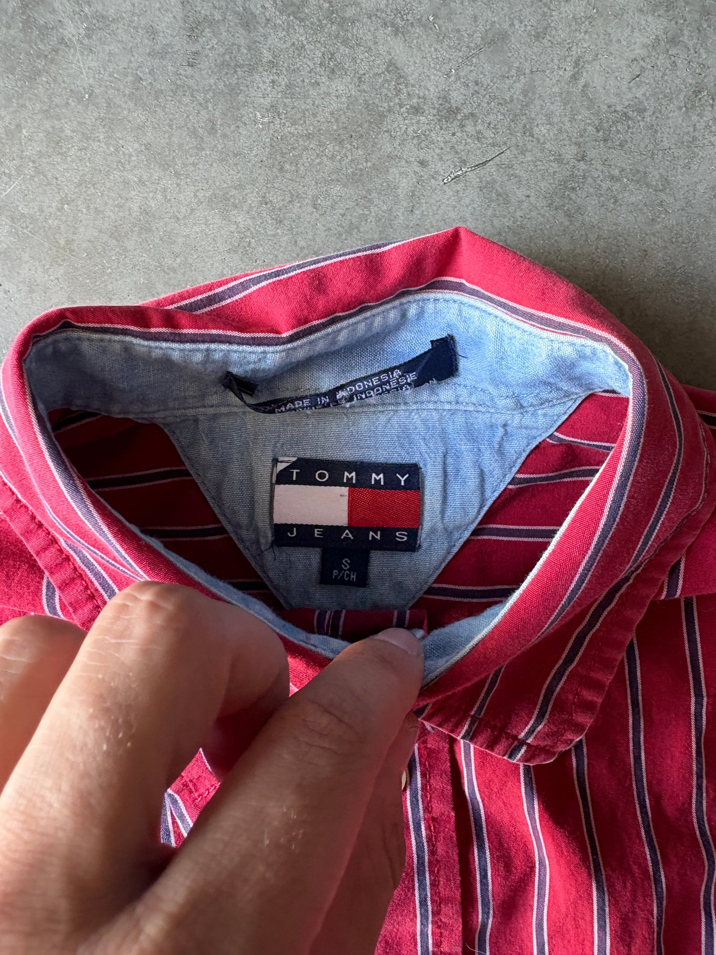 Tommy Hilfiger Crop Long Sleeve Button Up
