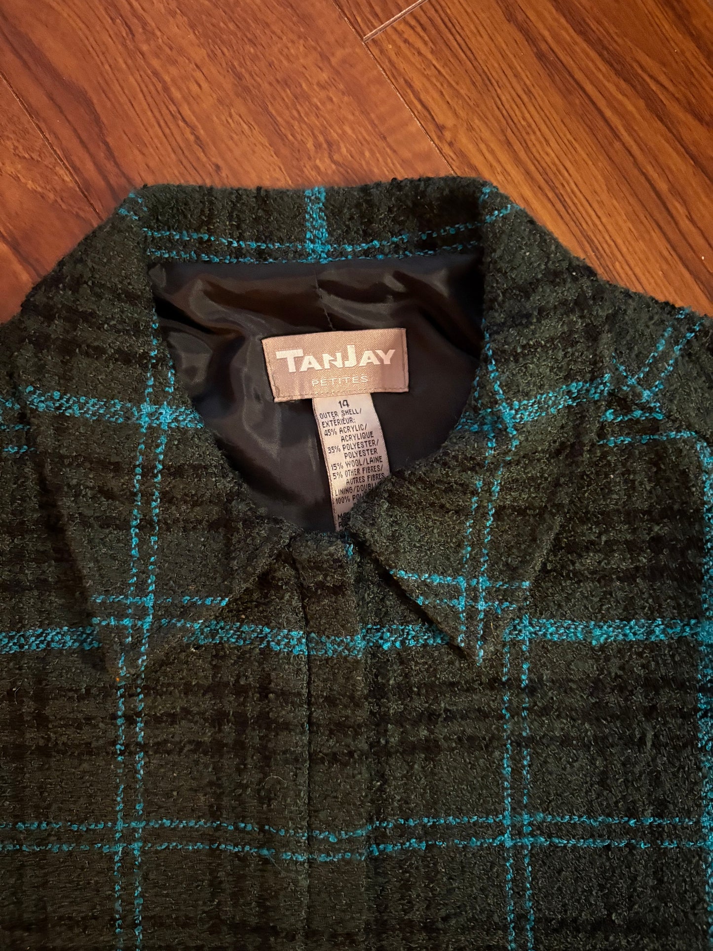 Vintage Ladies Plaid Jacket