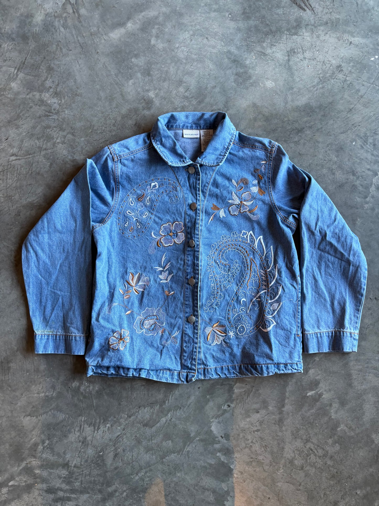 Ladies Denim Embroidered Jacket