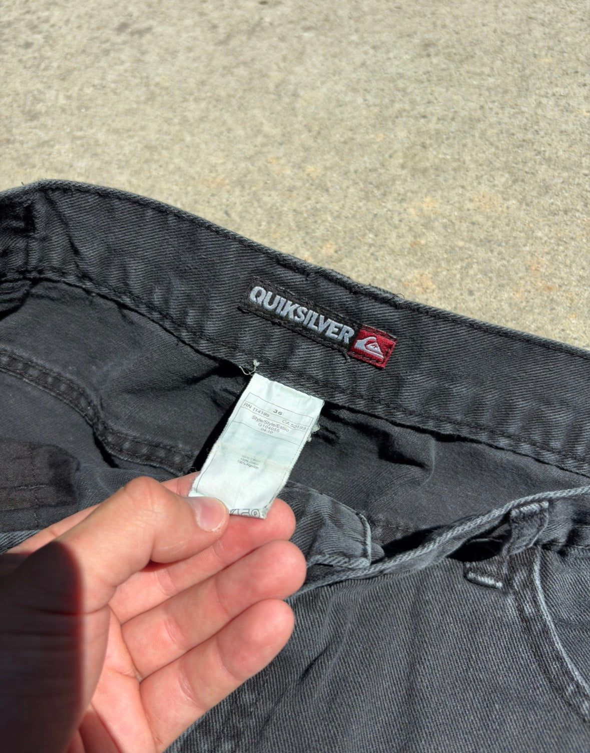 QuickSilver Black Jorts
