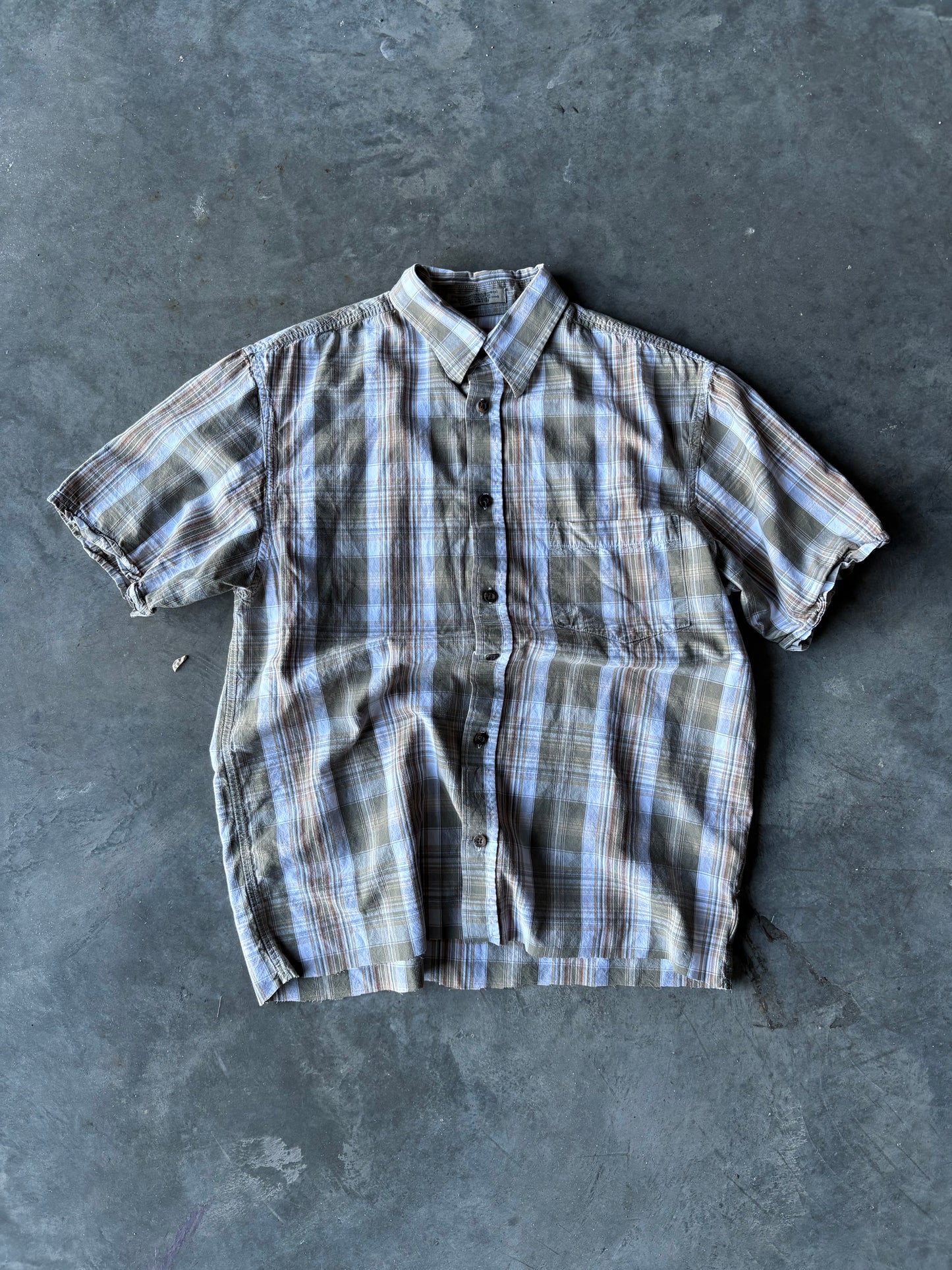 Retreat Crop Button Up
