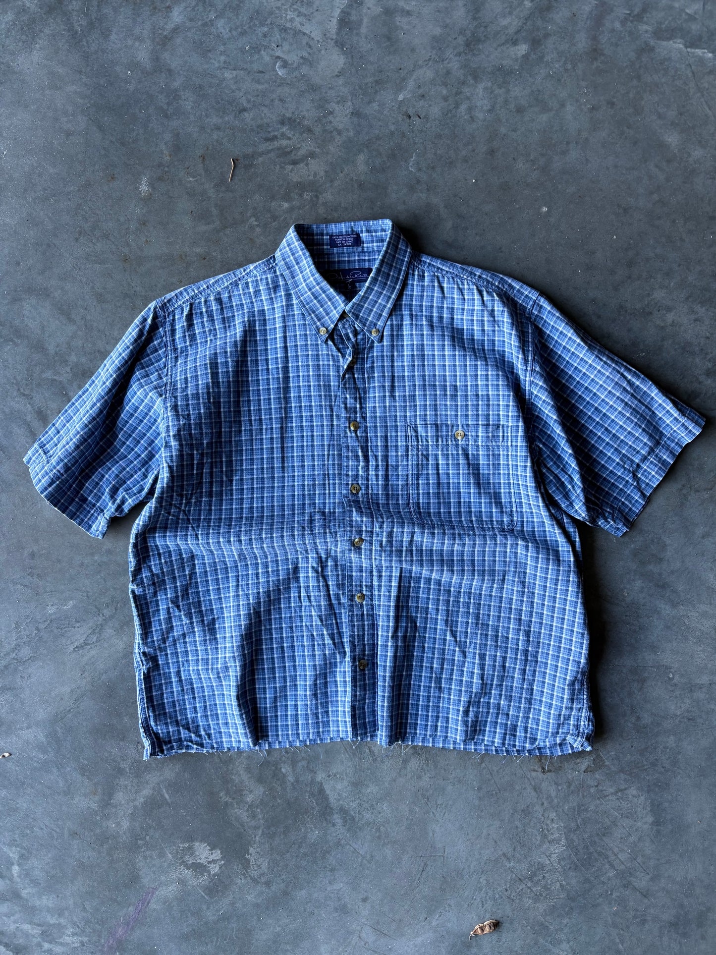 Vintage Crop Button Up