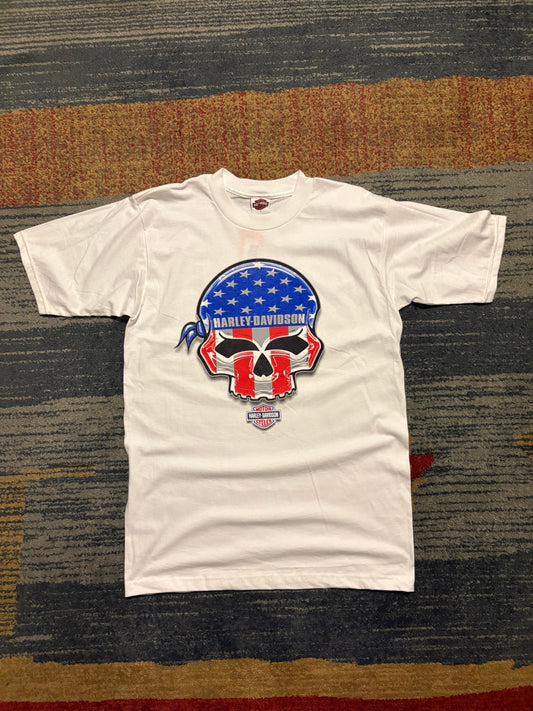 USA Skull Harley Davidson 2006 Tee