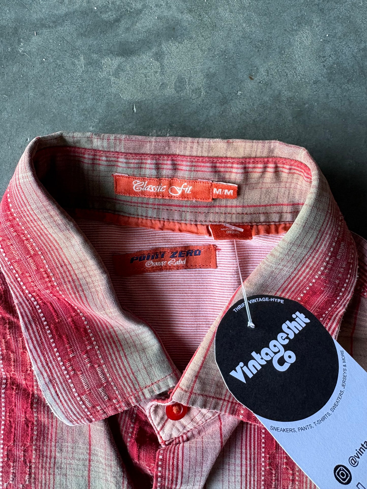 Point Zero Crop Button up