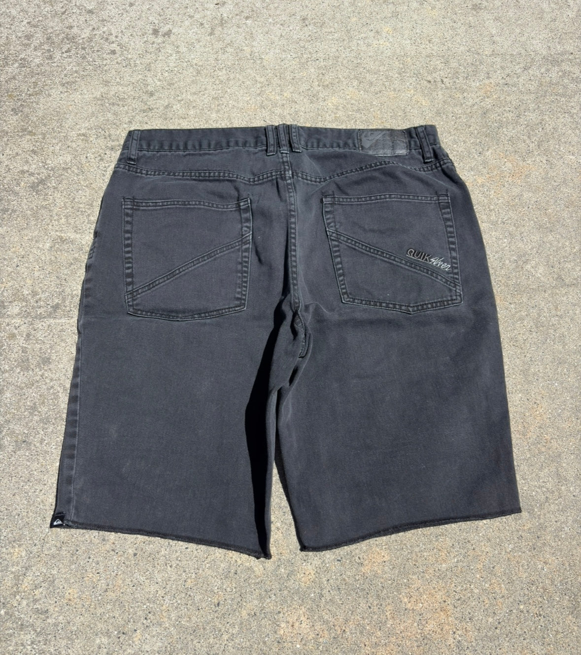 QuickSilver Black Jorts