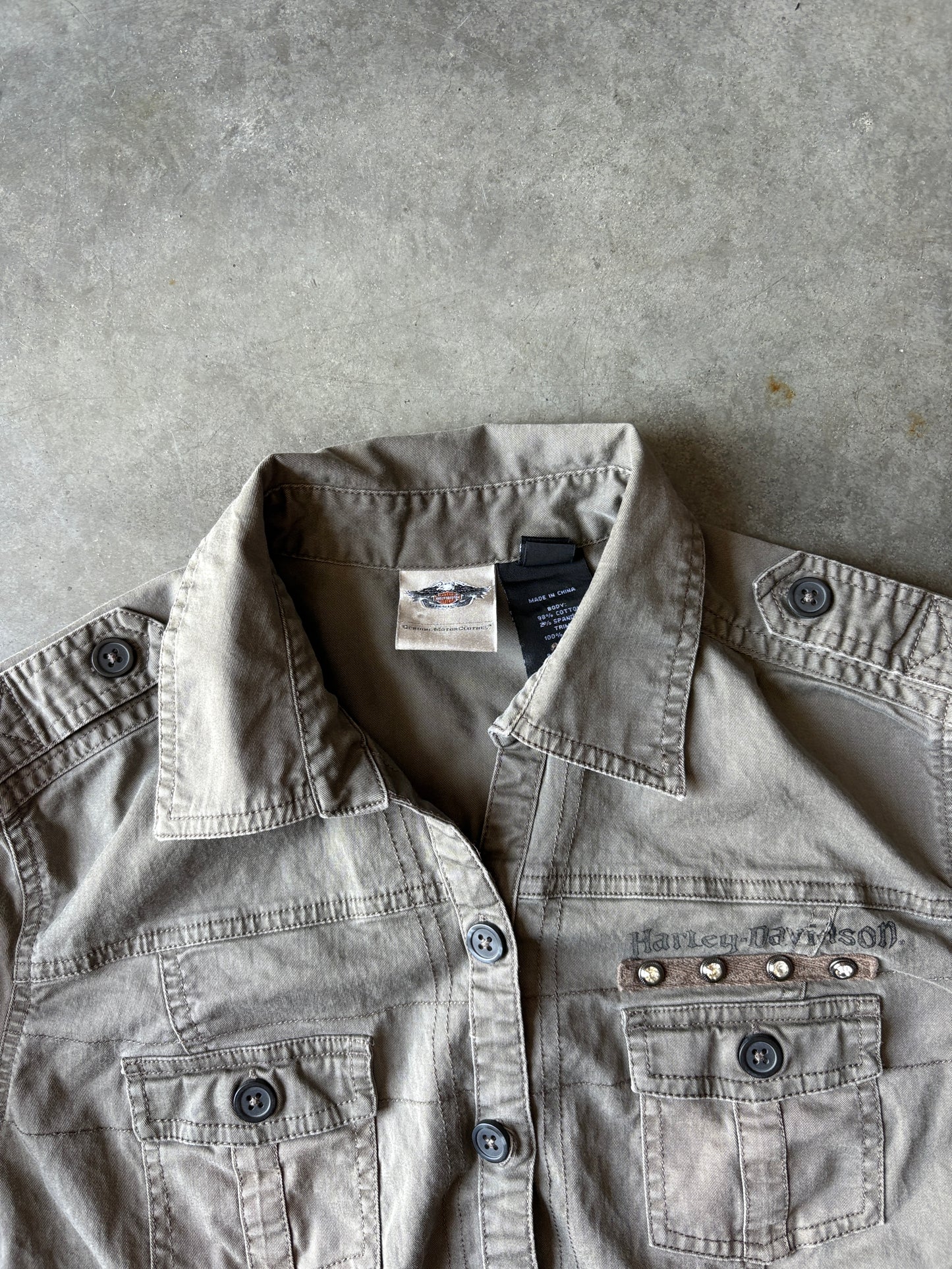 Harley Davidson Long Sleeve Button Up