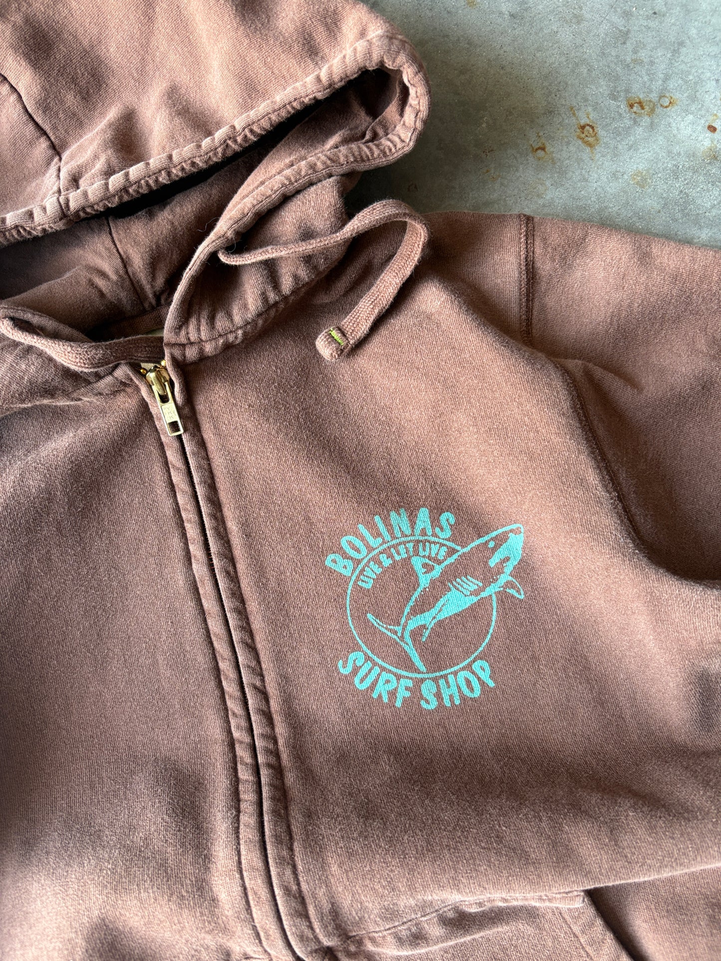 Brown Surf Zip Up