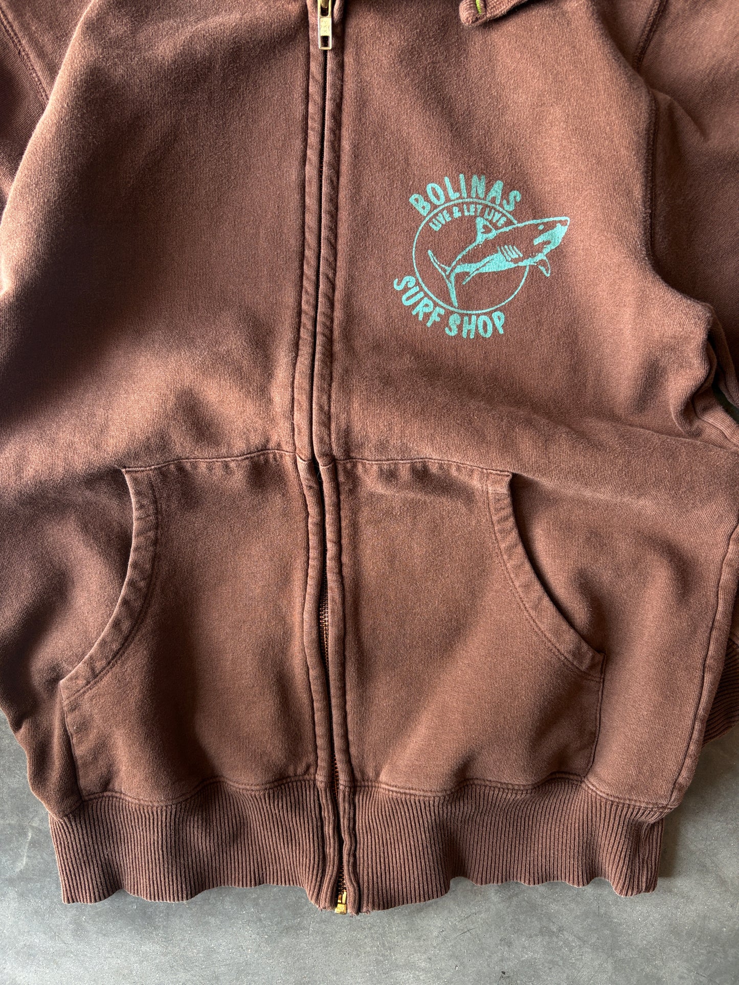 Brown Surf Zip Up