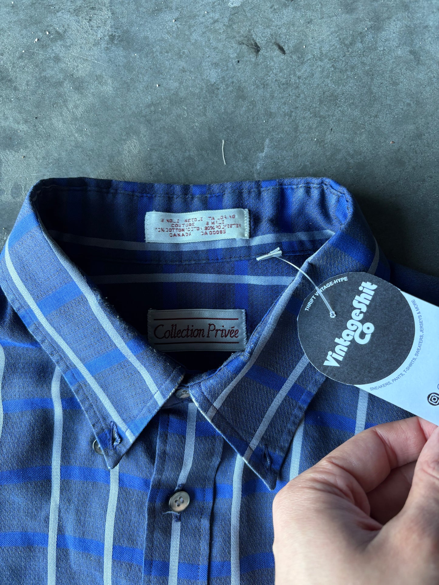 Vintage Crop Button Up