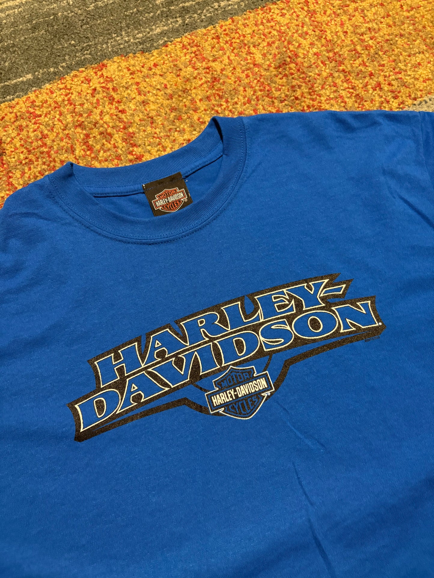 Blue Harley Davidson Tee